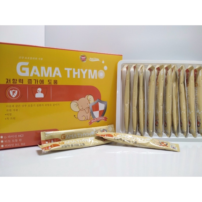 Gama thym hộp 20 túi hỗ trợ tăng đề kháng,giảm viêm đường hô hấp,viêm mũi ,viêm họng