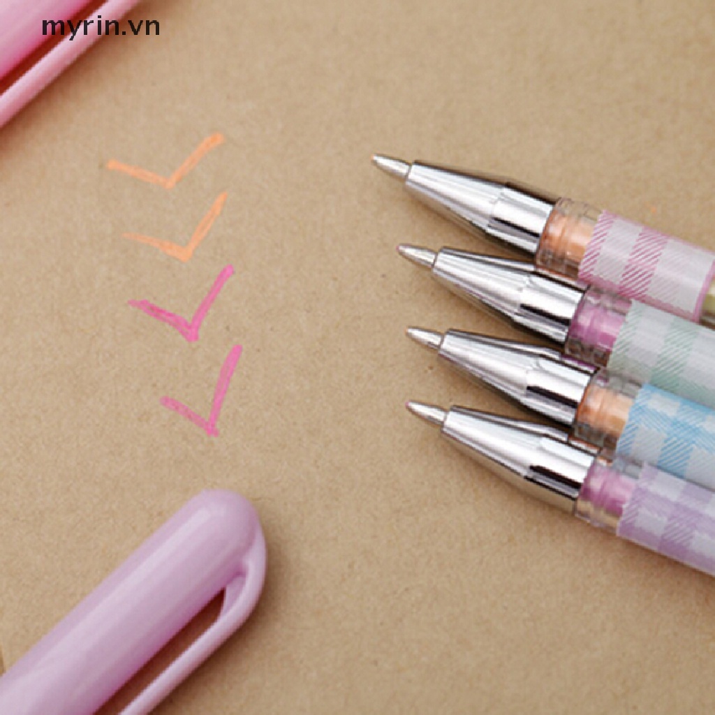 Set 2 Bút Đánh Dấu 6 Màu Tùy Chọn Tiện Dụng Chất Lượng Cao