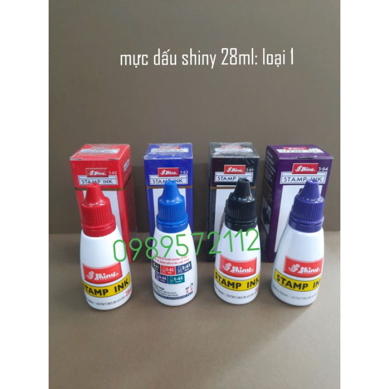 Mực dấu shiny-28ml các màu