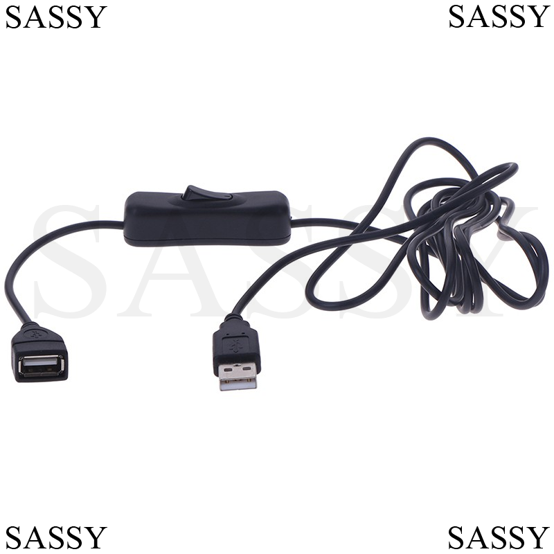 Cáp USB chuyển đổi âm sang dương công tắc BẬT TẮT có đèn LED đường dây nguồn 2m