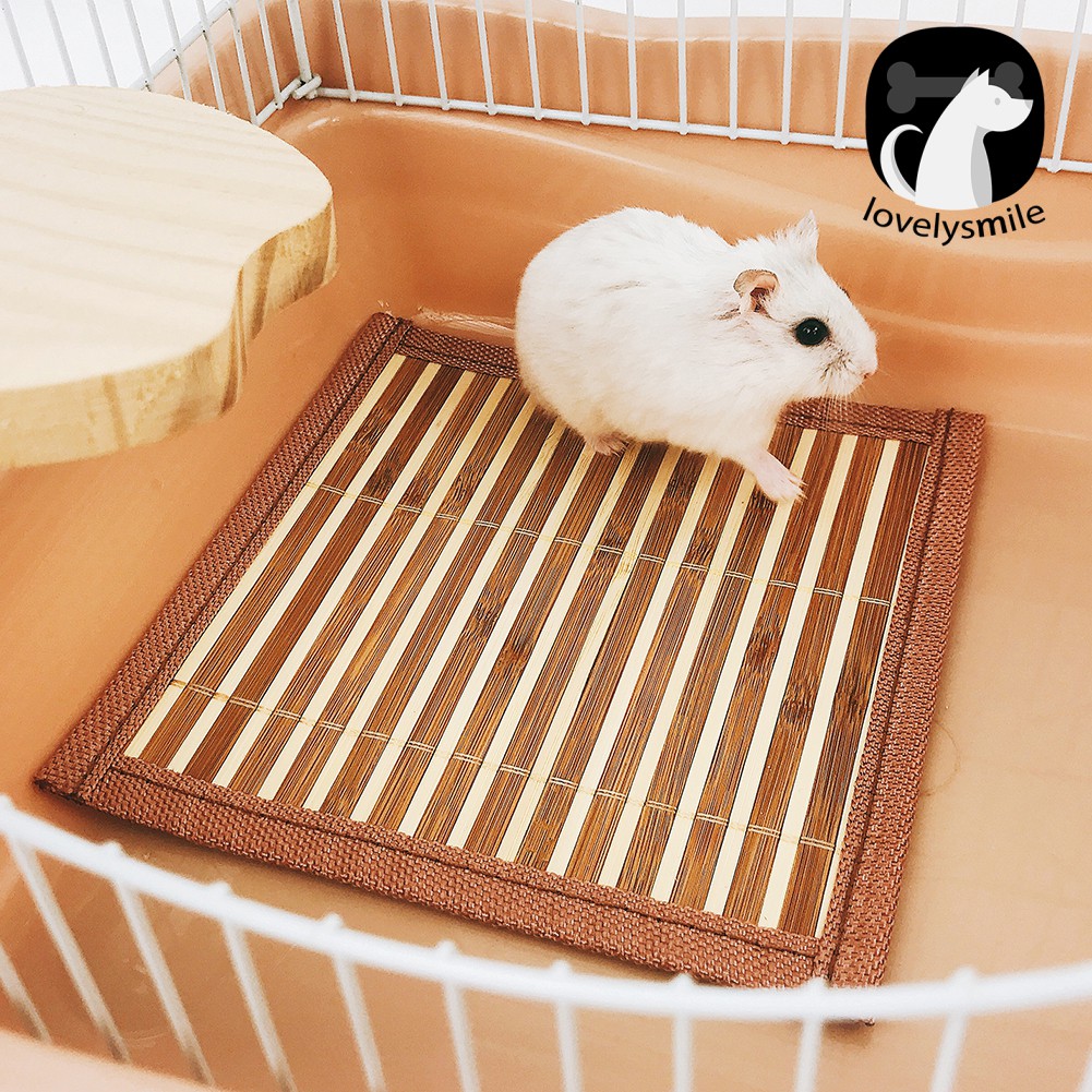 Giường tre làm mát chuồng vật nuôi thỏ/hamster mùa hè