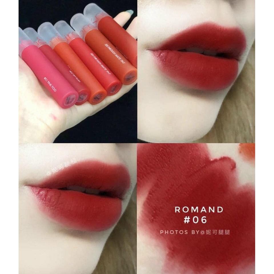 Son Kem Lì Siêu Mịn Romand See Through Matte Tint