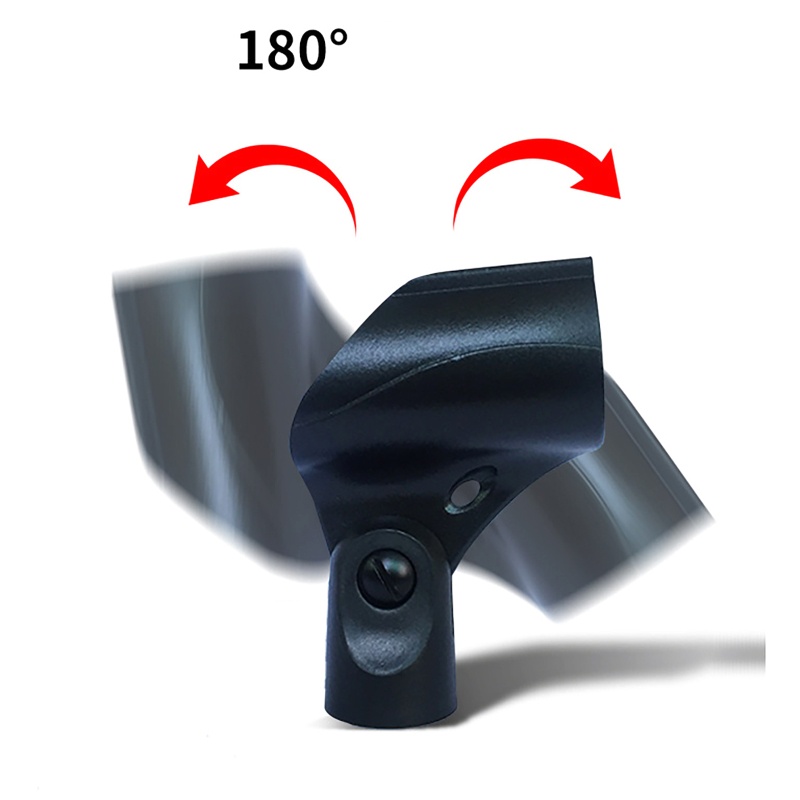 Kẹp Micro Bằng Nhựa Bền Bỉ Xây Dựng 180 Độ° Giá Đỡ Micro Trước Sau Xoay Được Tiện Dụng