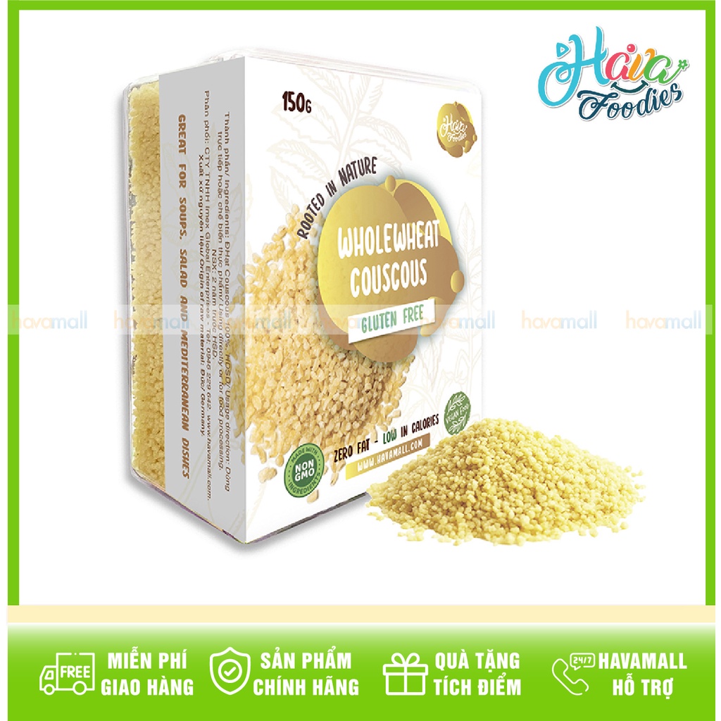 Hạt Couscous Havafoodies - Wholewheat Couscous