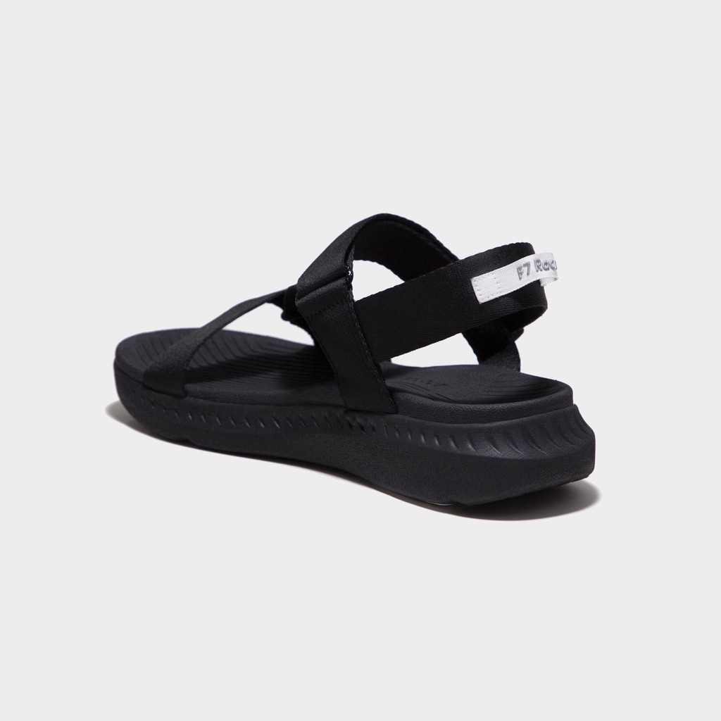 Sandals Shondo F7 Racing đế đen phối trắng quai đen F7R1010