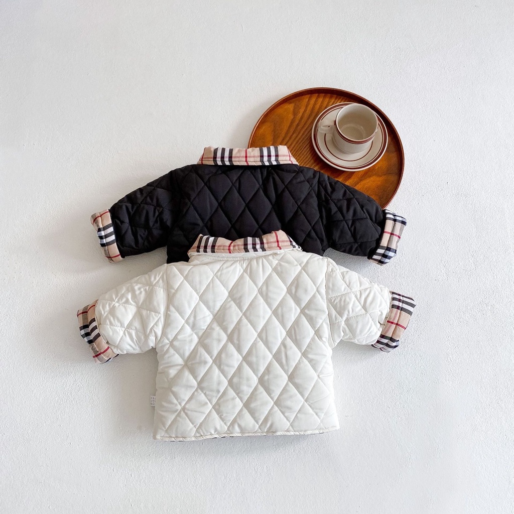 Áo khoác dáng dài thời trang mùa đông cho bé