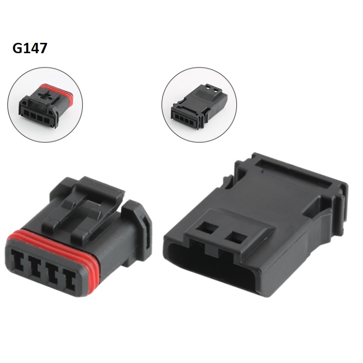 G147-Giắc cắm gương 4 lỗ màu đen 1.2mm