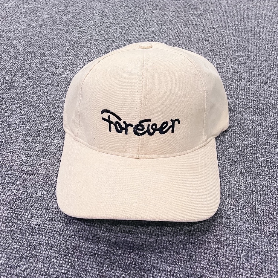 Mũ Lưỡi Trai Nón Kết Thêu Chữ Forever Fashion 390 Phong Cách Ulzzang Form Unisex Nam Nữ - Hazo