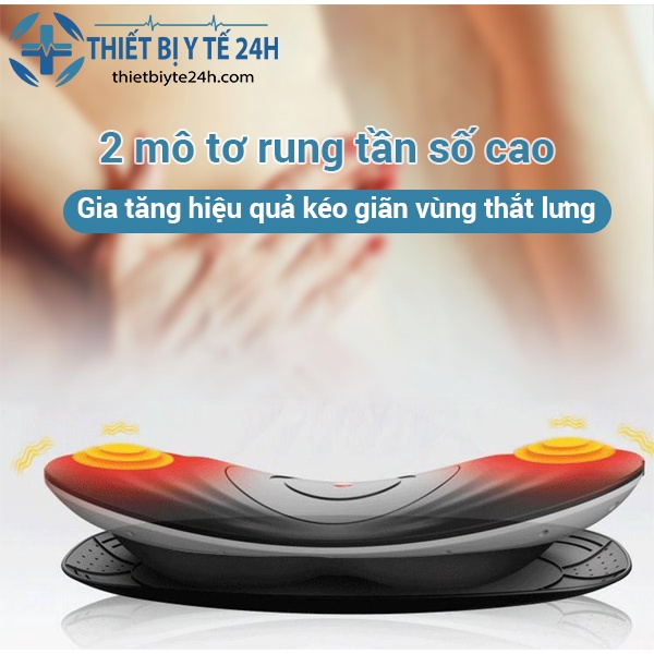 Máy Massage Thắt Lưng Hồng Ngoại Tích Hợp 6 Chế Độ Massage Giúp Kéo Dãn Cột Sống Giảm Chèn Ép Dây Thần Kinh