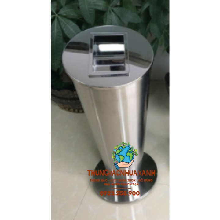 THÙNG RÁC GẠT TÀN INOX CHỮ V