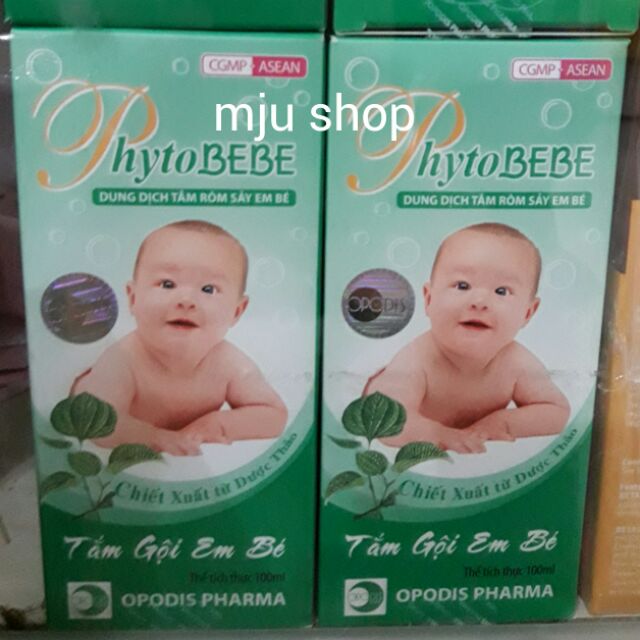 Sữa tắm PhytoBEBE chống rôm sảy em bé