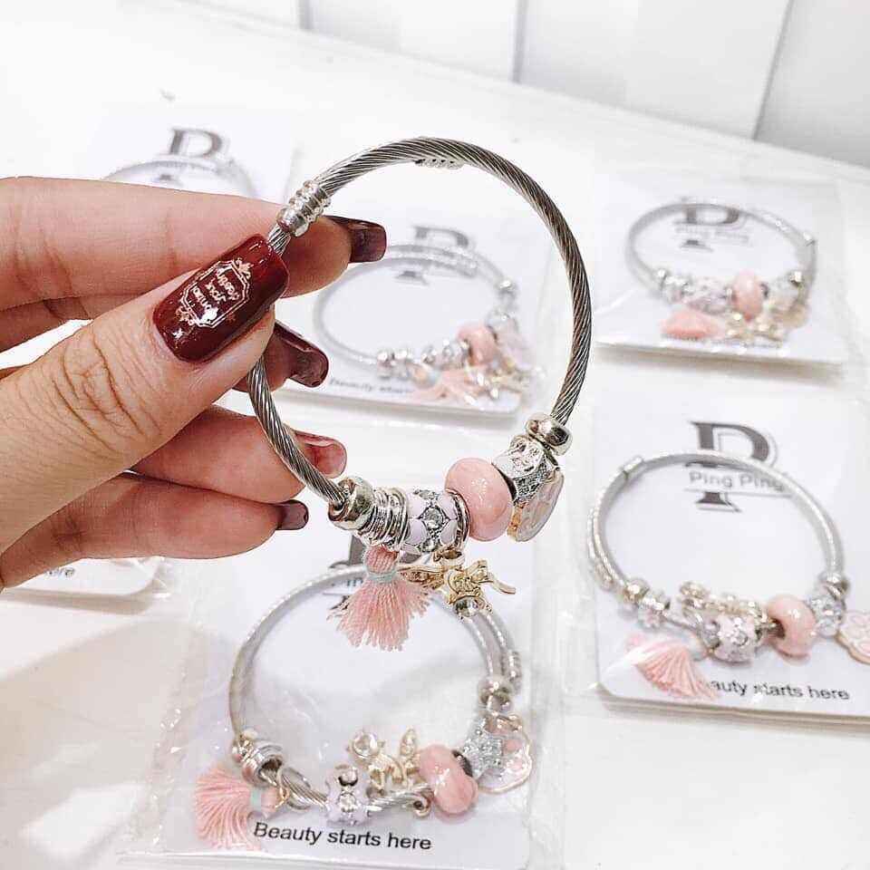 Vòng Tay Charm Uni Fairy and Cat Paw Phụ Kiện Thời Trang Nữ