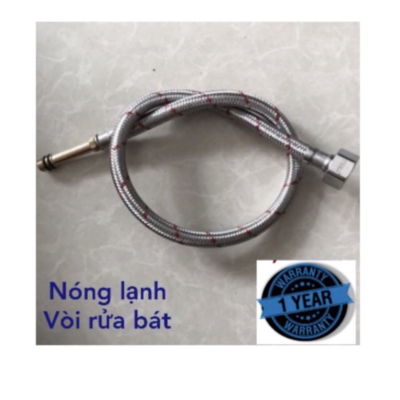 Dây cấp cắm vòi rửa bát inox cao cấp 40cm và 60cm