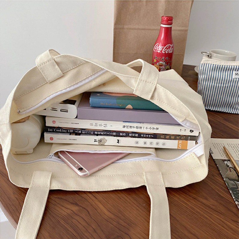 Túi Tote Vải Bố Hình Vịt Dễ Thương