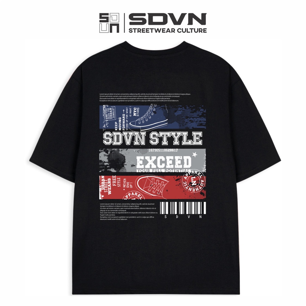 Áo Thun Unisex Nam Nữ Form Rộng SDVN Exceed