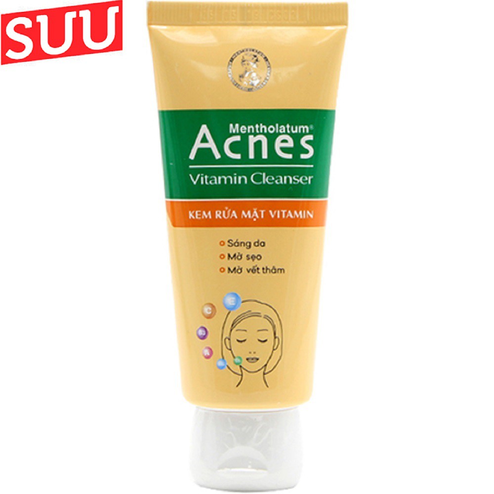 Kem rửa mặt Acnes 100g sáng da mờ sẹo và vết thâm suu.shop cam kết 100% chính hãng