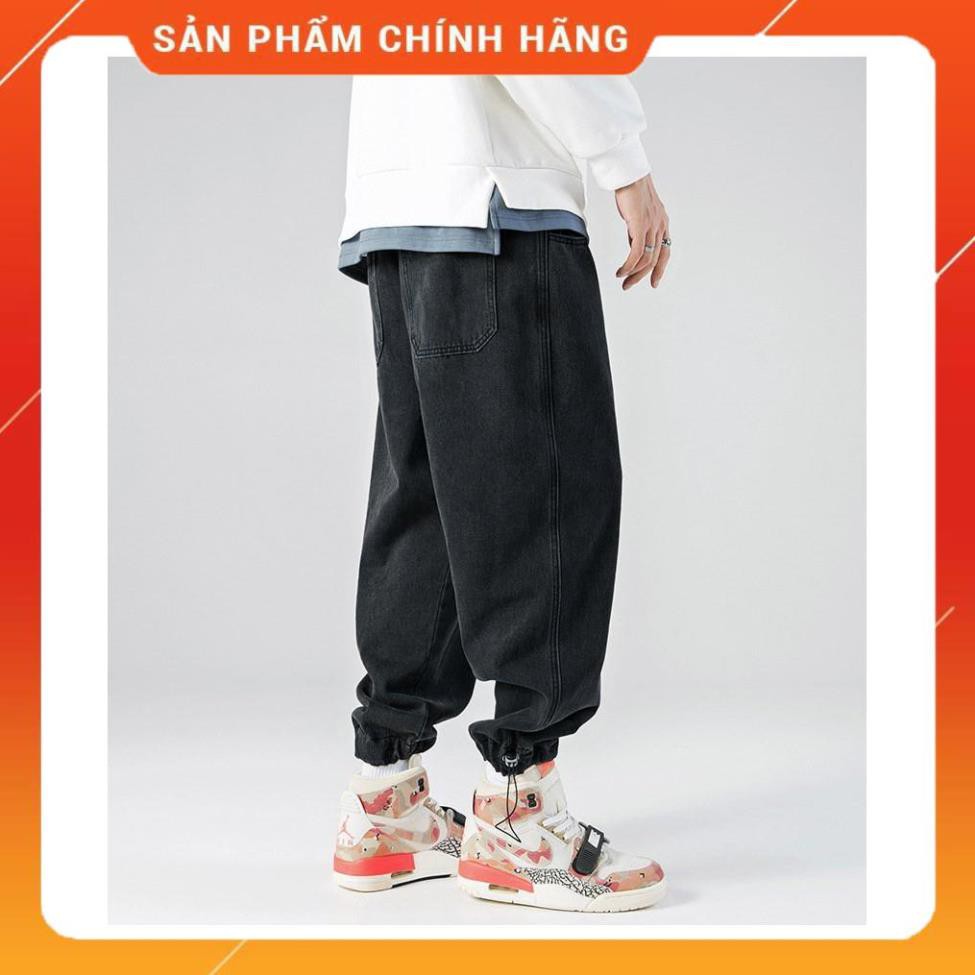 Quần bò dây rút thụng unisex hottrend 2021 Kat-Unisex -pc2