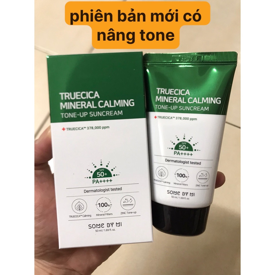 (Phiên bản mới có nâng tone) Kem Chống Nắng Some By Mi Trucica Mineral 100 Calming Suncream SPF50+/PA+++ (chính hãng)