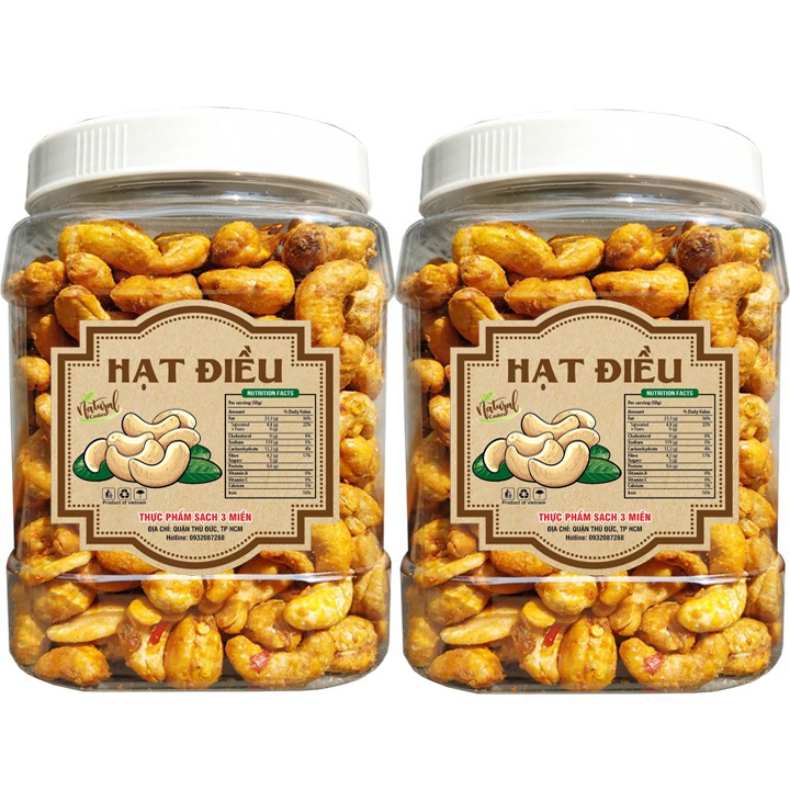 1Kg hạt điều rang tỏi ớt loại đặc biệt hiệu TPS
