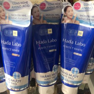 Sữa rửa mặt hada labo Perfect white màu (xanh dương) 80g