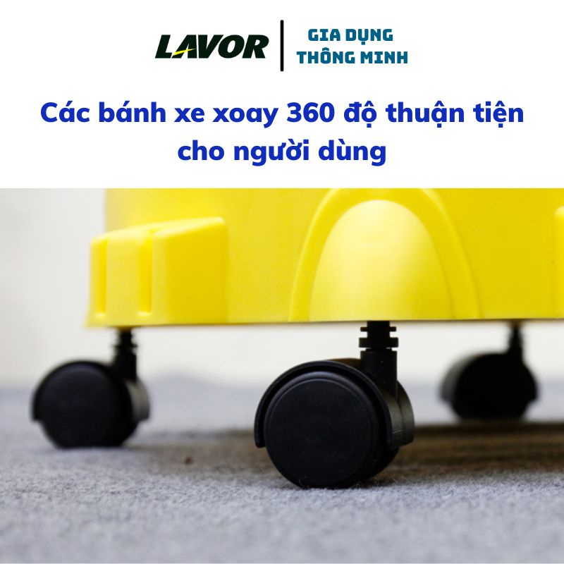 Máy hút bụi khô và ướt Lavor DVC 12PT máy hút bụi công suất lớn, nhập khẩu chính hãng Italia bảo hành 12 tháng