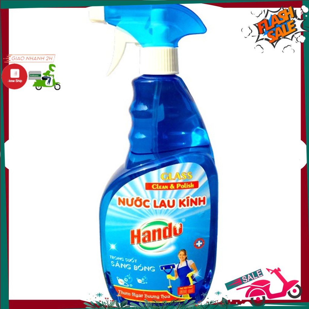 Nước Lau Kính Hando Hương Hoa 600ml