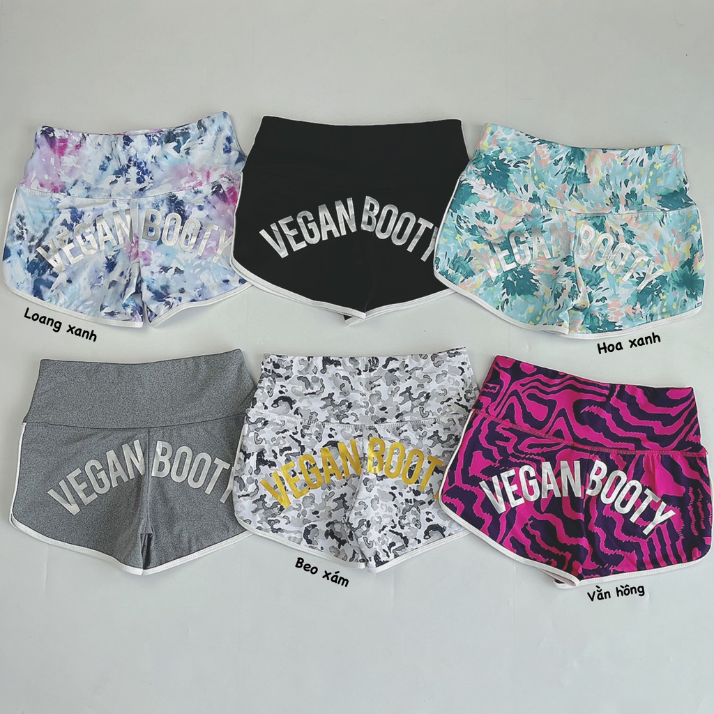 QUẦN ĐÙI VEGAN BOOTY CẠP CAO GEN BỤNG IN NHŨ SIÊU HOT
