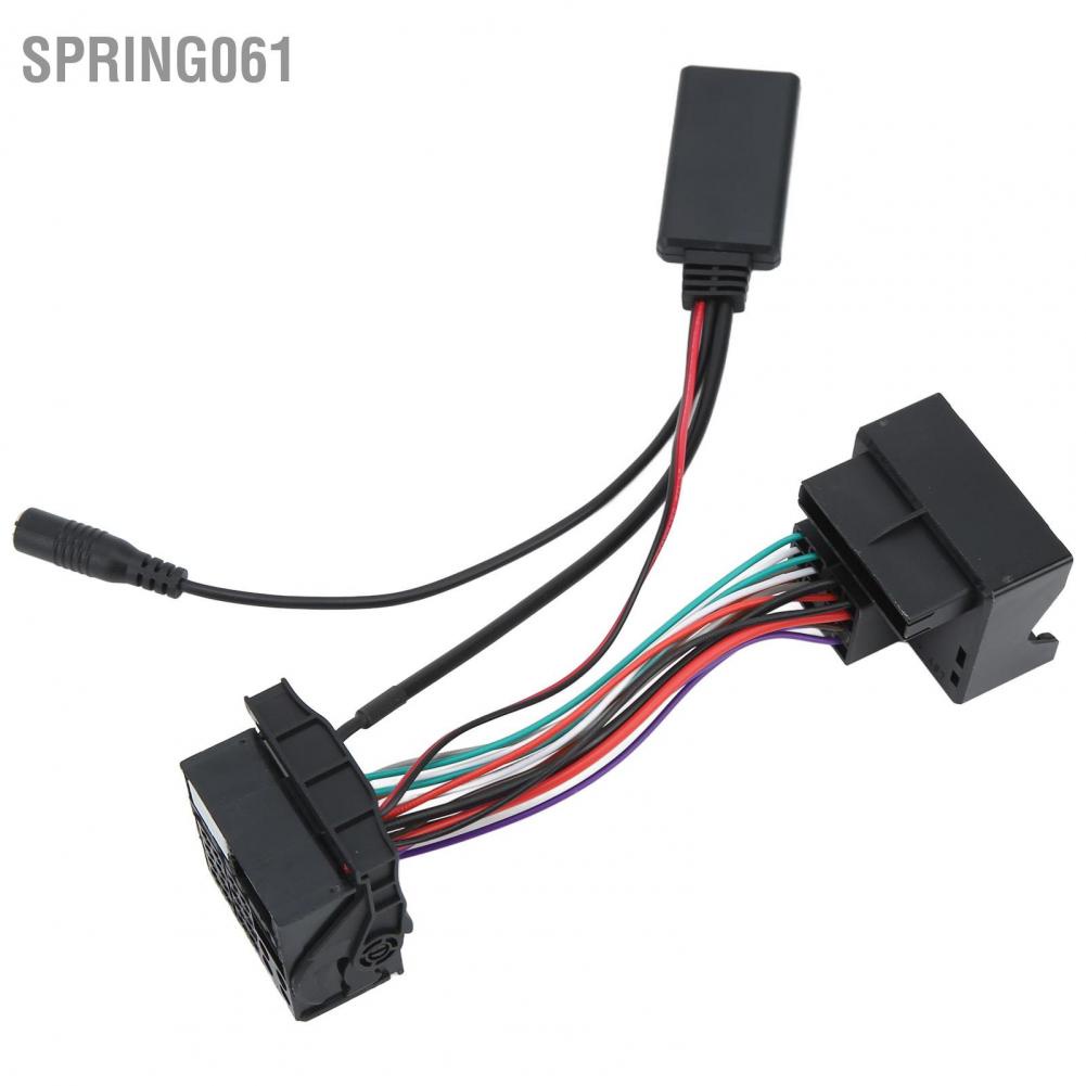 Spring061 Bluetooth 5.0 AUX IN Audio Cable Adapter with Microphone Replacement for Citroen C2 C3 C4 C5 C6 C8
