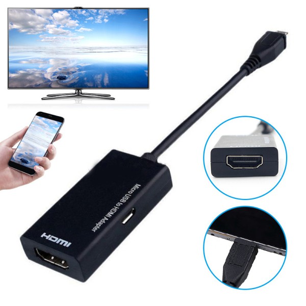 Thiết bị chuyển đổi từ Micro USB sang HDMI HD tiện lợi