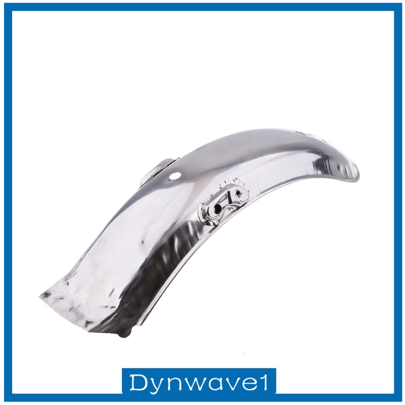 [DYNWAVE1]Metal Steel 55cm*14cm Rear  Mudguard Chrome Fits Honda CG125 Fan Cargo