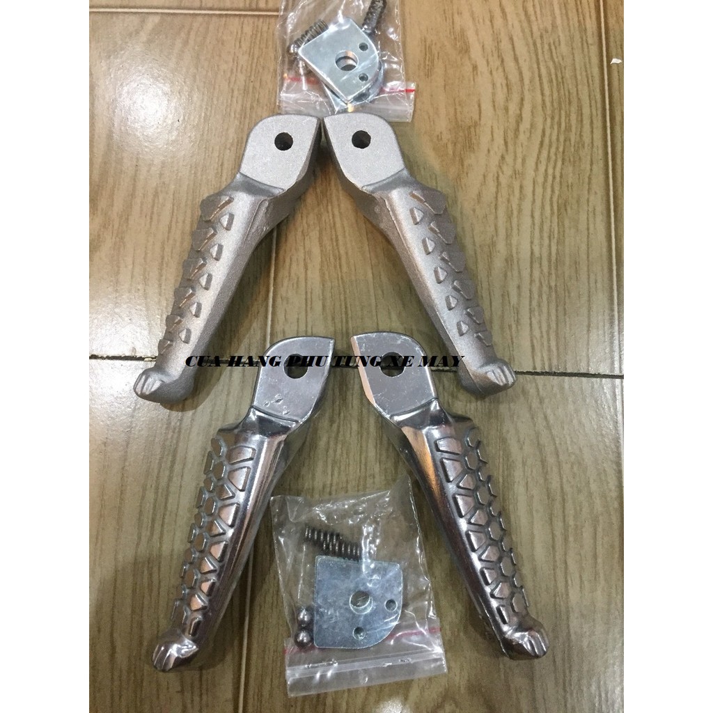 Gác chân xếp sau kiểu cá sấu cho các dòng xe Yamaha/ Honda - 1 cặp