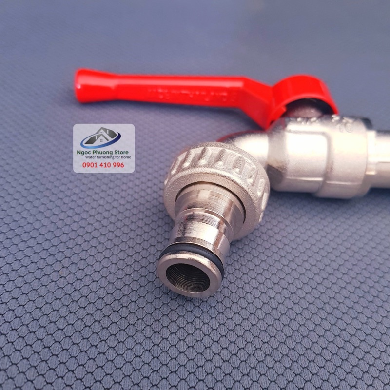 Vòi hồ tay gạt đầu dài chín hãng Sanwa Thái Lan Phi 21mm, Phi 27mm CKT15