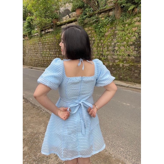 ĐẦM VOAN CỔ VUÔNG ROSE BIGSIZE