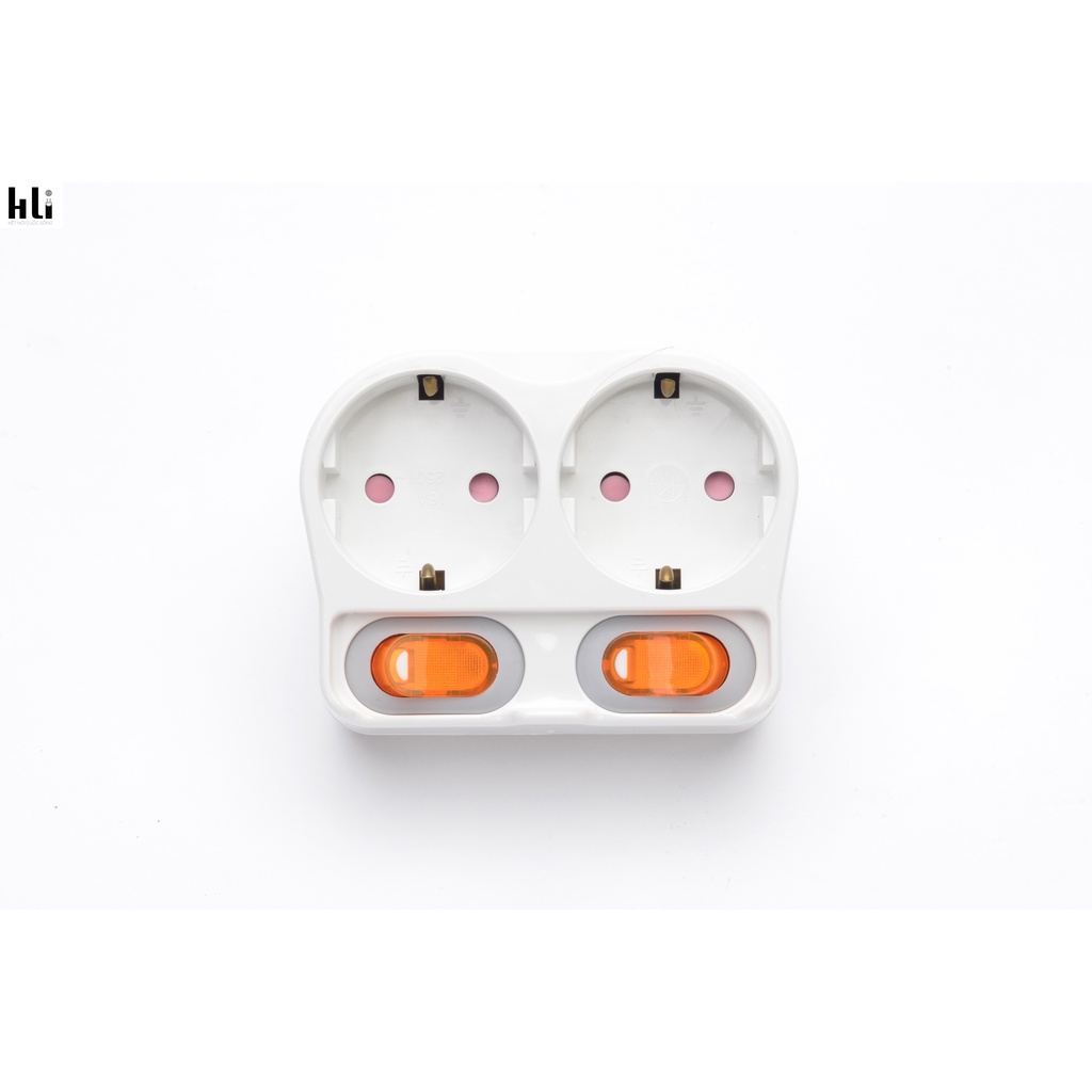 Ổ cắm điện Hàn Quốc 3 chấu tiếp địa  chống giật Dm 2106 . điện áp 250V_16A