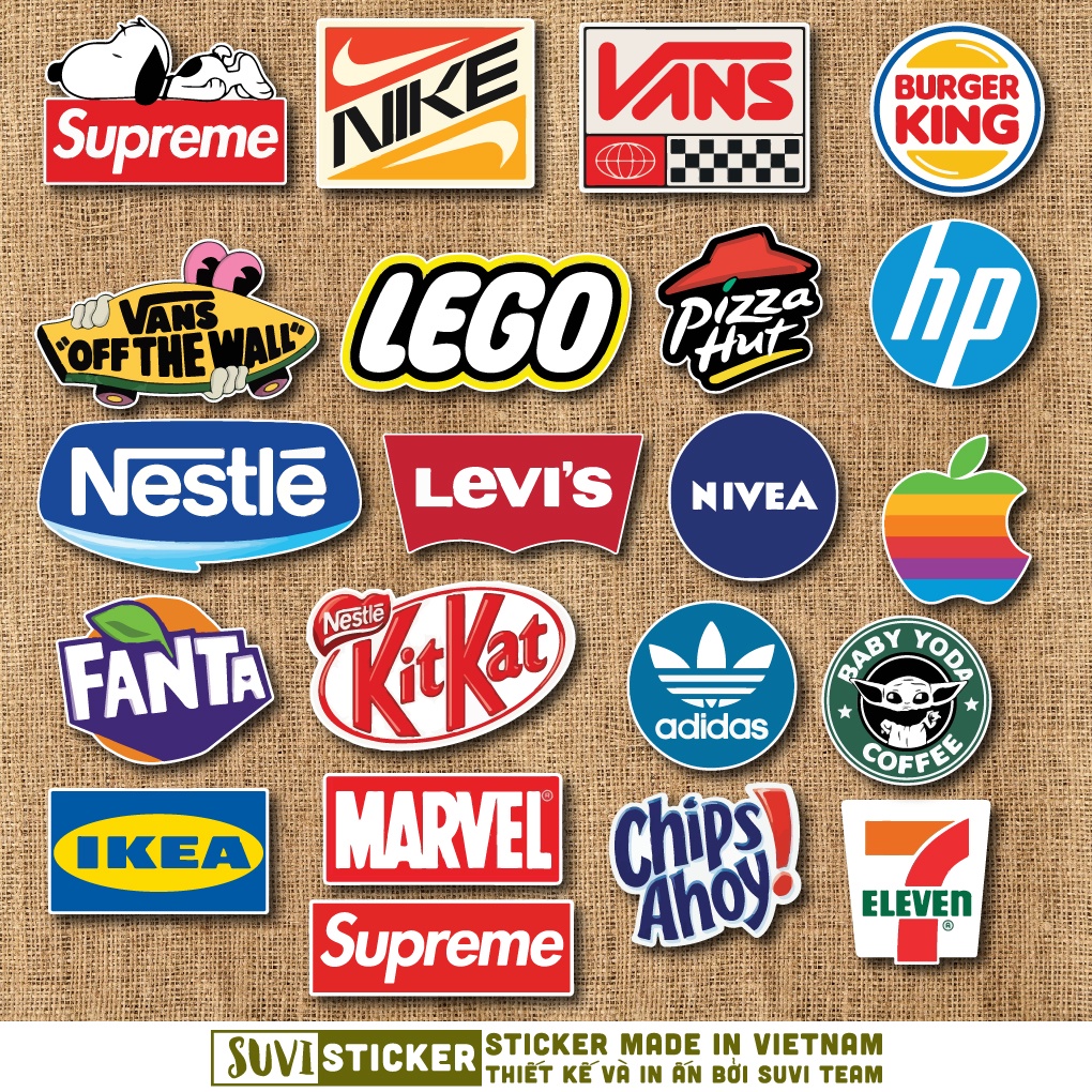 50 Sticker Vintage Local Brand chống nước sticker dán mũ bảo hiểm, laptop, điện thoại, đàn guitar, vali. MSP: SV48