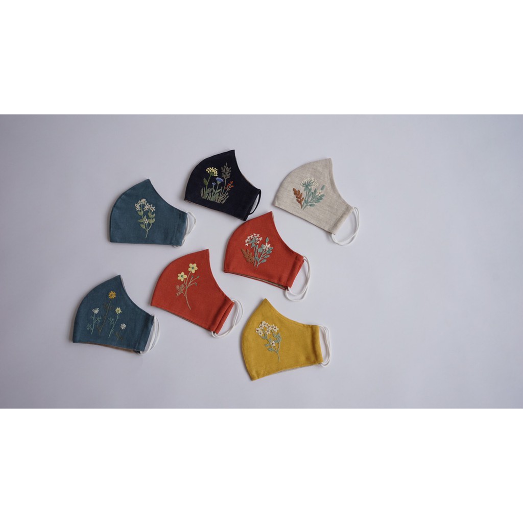 Khẩu Trang Linen, Set Khẩu Trang Vải Linen Cao Cấp Kèm Túi Dây Rút | BigBuy360 - bigbuy360.vn