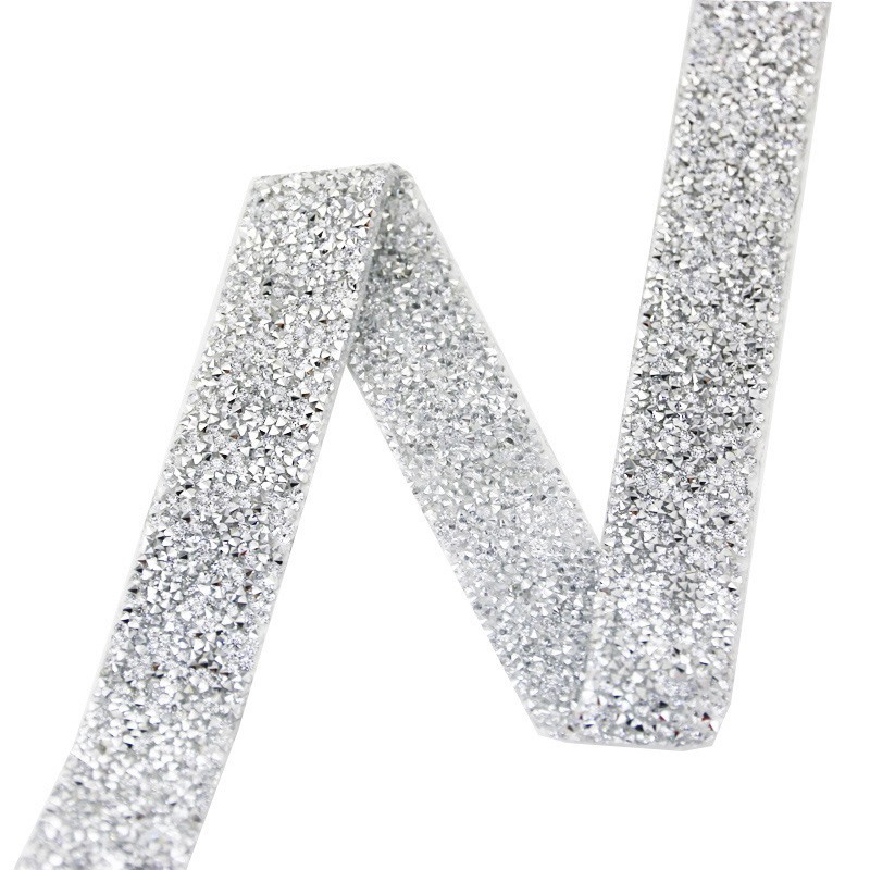 Dây ruy băng đính đá lấp lánh dài 1 thước dùng trang trí tiện dụng