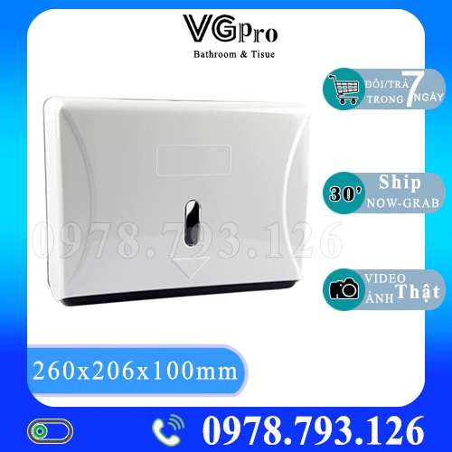 Hộp Đựng Giấy Lau Tay Treo Tường VGpro-727 Chống Nước Gắn Tường