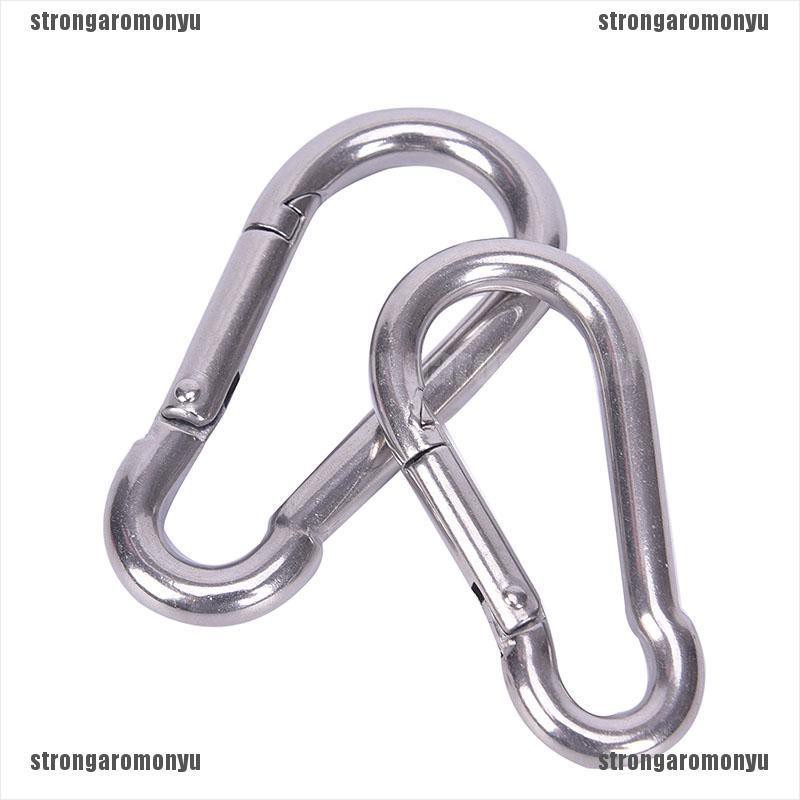 Móc khóa carabiner lò xo bằng thép không gỉ 304