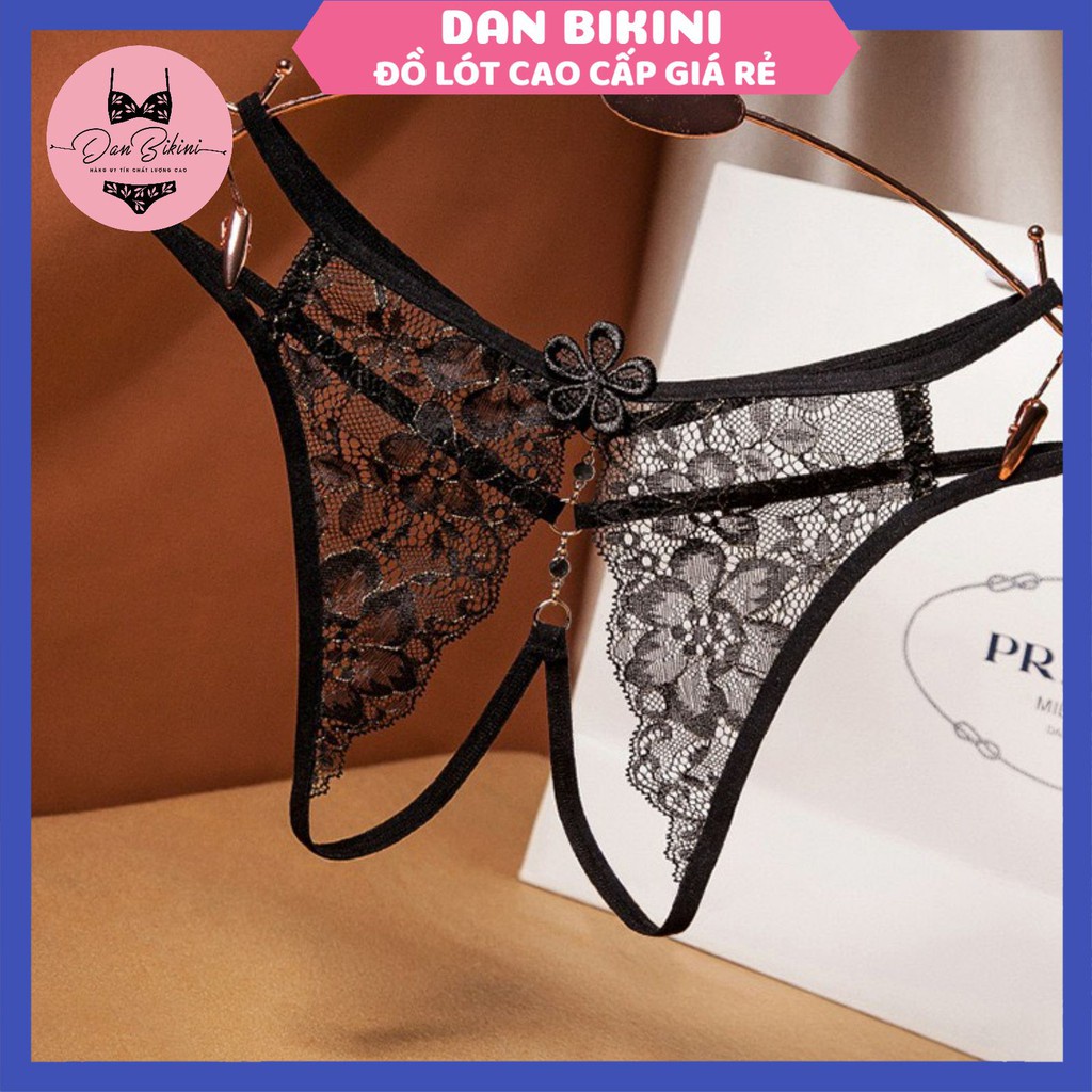 Quần Lót Nữ ❤️FREESHIP❤️ Quần Lót Ren Sexy Hở Đáy thiết kế đính hoa gợi cảm sexy mã 2248