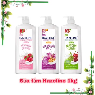 Sữa tắm dưỡng thể sáng da Hazeline chai 1kg