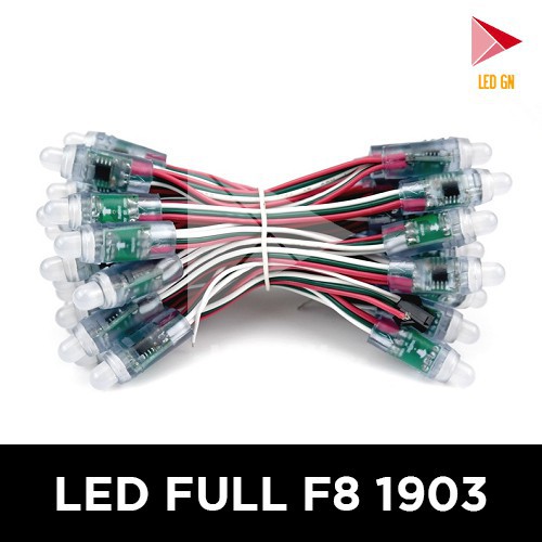 Led Full 1903 Phi 8 Đế 12MM Bó 50 Bóng - Led Full Dùng Cho Mạch Nhạc