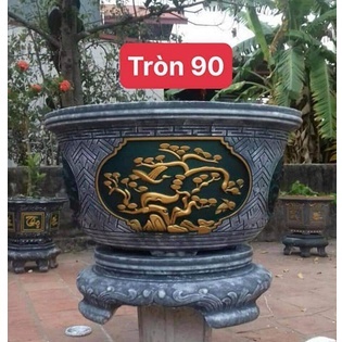 Khuôn đúc chậu cảnh tròn 90 và chân đôn