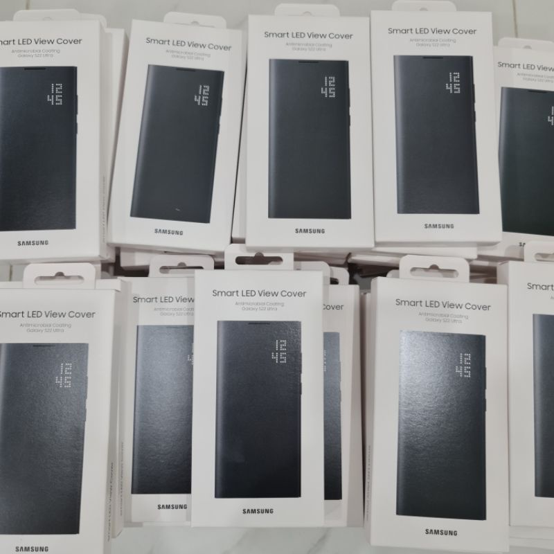 Bao da Led View Samsung Galaxy S22 Ultra, màn hình Led thông báo, ngăn đựng thẻ tiện dụng, hàng chính hãng