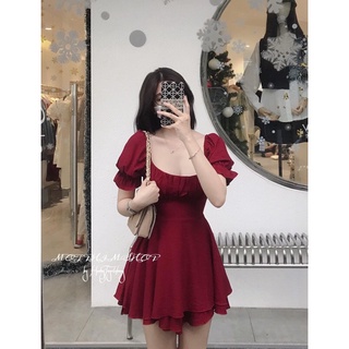 CÓ BIGSIZE - ĐẦM XÒE CỘT NƠ EO (KÈM ẢNH SÀN)