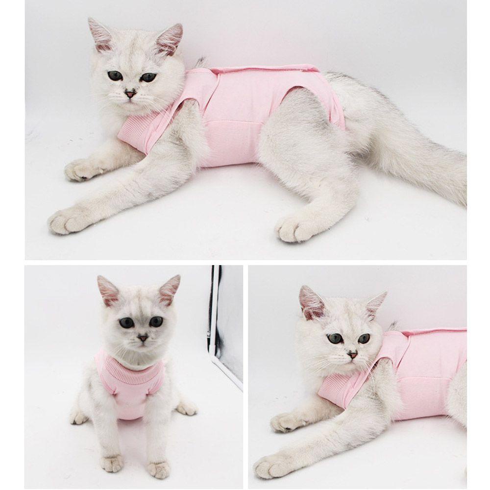 Mocho Bộ Áo Vest Phục Hồi Da Mèo Sau Khi Phẫu Thuật Ngăn Ngừa Liếm Vết Thương Bụng Mềm Mại Chống