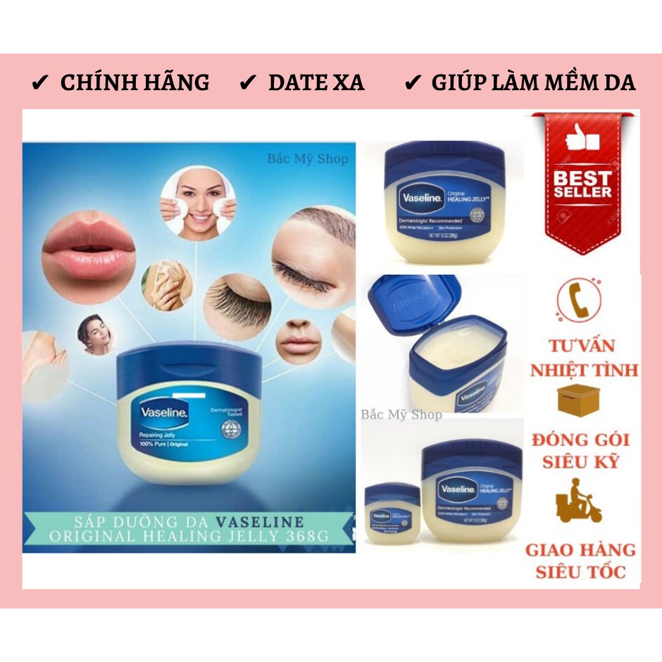 Sáp dưỡng da Vaseline original healing jelly Mỹ