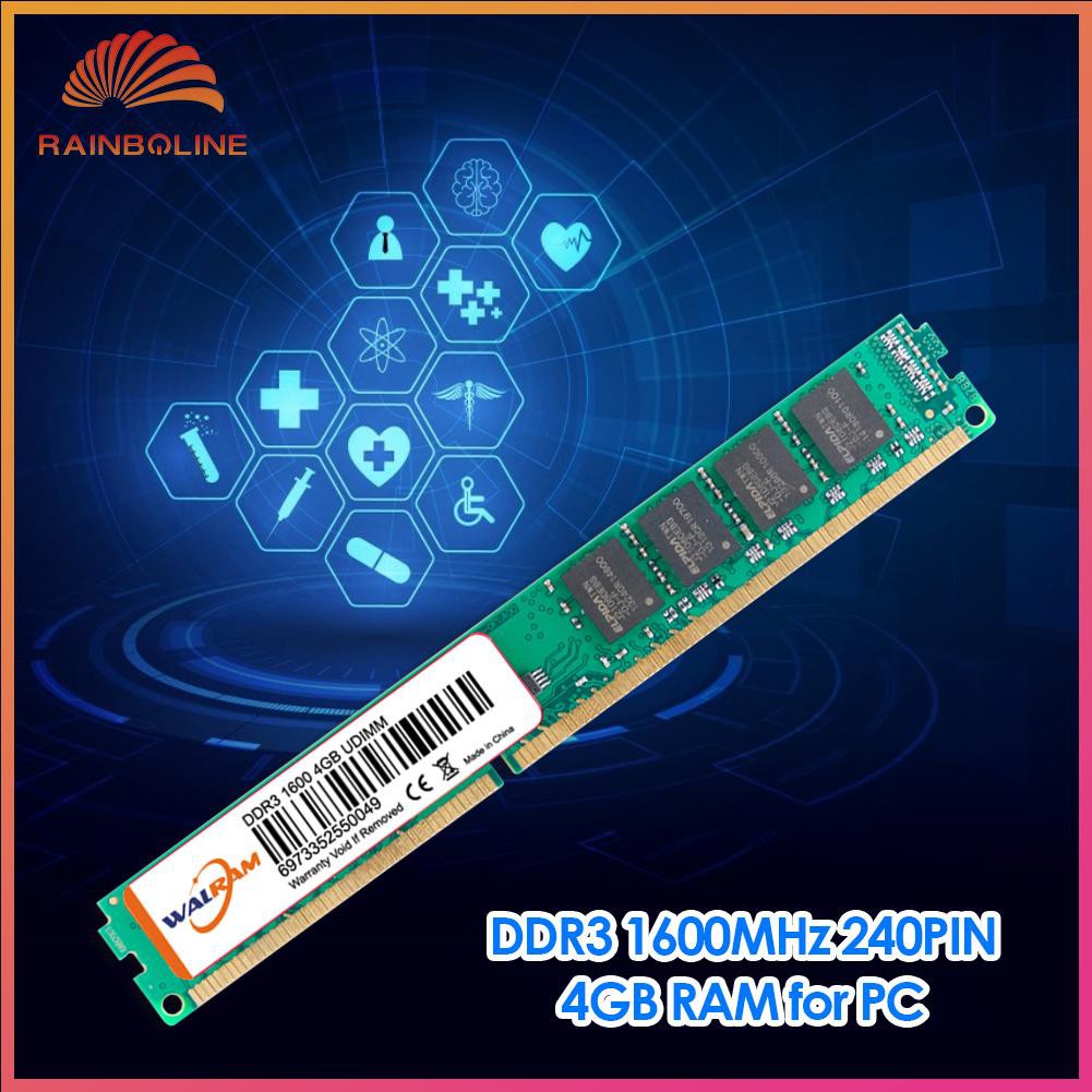 Mô Đun Bộ Nhớ Ram Pc3-12800 240 Pin 4gb Ddr3 1600mhz Ddriii Cho Máy Tính Bàn | BigBuy360 - bigbuy360.vn