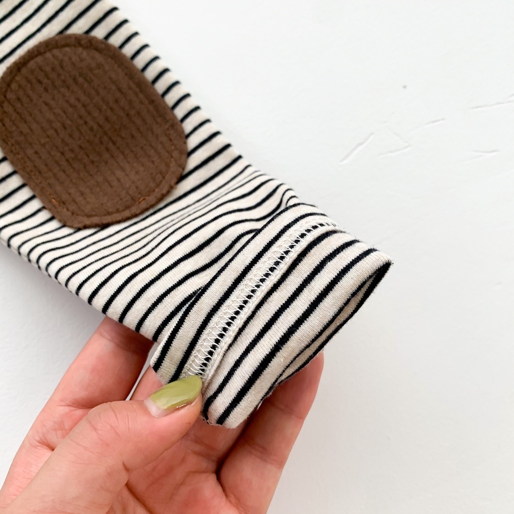 Quần dài vải cotton mềm mại họa tiết kẻ sọc cho bé sơ sinh