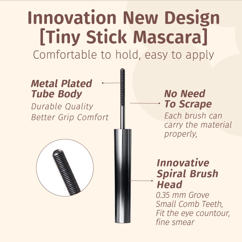 Mascara 3D Judydoll chống nước chống nhòe cho hàng mi cong dài mượt mà 2g